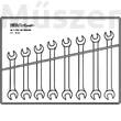 EGA Master 69795 Dupla villáskulcs készlet, 12 db, 6...32 mm