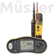 Fluke 1664FC + T150 univerzális érintésvédelmi műszer és Fluke T150 feszültség teszter