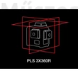 PLS Fluke 3X360R Z TOOL 3-tengelyes 360 fokos lézeres szintező, piros