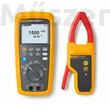 Fluke 283FC/PV digitális multiméter lakatfogóval készletben CAT-III 1500V napelemes mérésekhez
