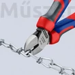 KNIPEX 70 02 160 oldalcsípő fogó műanyaghoz, 160 mm