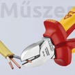 KNIPEX 70 06 160 T VDE szigetelt oldalcsípőfogó, rögzítőszemmel, 160 mm