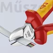 KNIPEX 70 06 160 T VDE szigetelt oldalcsípőfogó, rögzítőszemmel, 160 mm