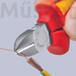 KNIPEX 70 06 180 VDE szigetelt oldalcsípőfogó, 180 mm
