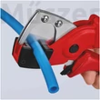 KNIPEX 90 20 185 tömlő és műanyag védőcső vágó, Ø 25 mm-ig