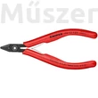 KNIPEX 75 12 125 precíziós oldacsípőfogó, szerszámacél, huzalszorítóval, 125 mm