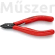 KNIPEX 75 12 125 precíziós oldacsípőfogó, szerszámacél, huzalszorítóval, 125 mm