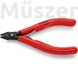 KNIPEX 75 12 125 precíziós oldacsípőfogó, szerszámacél, huzalszorítóval, 125 mm