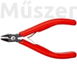 KNIPEX 75 12 125 precíziós oldacsípőfogó, szerszámacél, huzalszorítóval, 125 mm