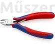 KNIPEX 77 02 120 H elektronikai oldalcsípőfogó behelyezett keményfém vágóéllel, 120 mm