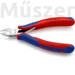 KNIPEX 77 32 120 H elektronikai oldalcsípőfogó behelyezett keményfém vágóéllel, 120 mm