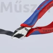 KNIPEX 77 32 130 elektronikai oldalcsípőfogó, csúcsos fej, kis fazettával, 130 mm