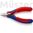 KNIPEX 77 42 115 elektronikai oldalcsípőfogó, csúcsos fej, fazetta nélkül, 115 mm