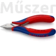 KNIPEX 77 72 115 elektronikai oldalcsípőfogó, csúcsos mini fej, kis fazettával, 115 mm