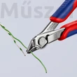KNIPEX 78 13 125 precíziós vágófogó, rozsdamentes acél, huzalszorítóval, 125 mm