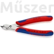 KNIPEX 78 23 125 precíziós vágófogó, rozsdamentes acél, hajlított vágócsúcs, 125 mm