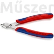 KNIPEX 78 23 125 precíziós vágófogó, rozsdamentes acél, hajlított vágócsúcs, 125 mm