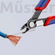 KNIPEX 78 41 125 precíziós vágófogó, szerszámacélból, huzalszorítóval, 125 mm