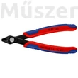 KNIPEX 78 81 125 precíziós vágófogó, szerszámacélból, kemény dróthoz, 125 mm