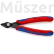 KNIPEX 78 81 125 precíziós vágófogó, szerszámacélból, kemény dróthoz, 125 mm