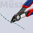 KNIPEX 78 91 125 precíziós vágófogó, szerszámacélból, kemény dróthoz, huzalszorítóval, 125 mm