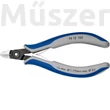 KNIPEX 79 12 125 precíziós elektronikai oldalcsípőfogó, kis fazettával, 125 mm