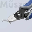KNIPEX 79 12 125 precíziós elektronikai oldalcsípőfogó, kis fazettával, 125 mm