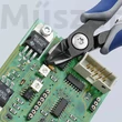 KNIPEX 79 12 125 precíziós elektronikai oldalcsípőfogó, kis fazettával, 125 mm