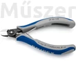 KNIPEX 79 22 125 precíziós elektronikai oldalcsípőfogó, kis fazettával, 125 mm