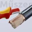 KNIPEX 98 55 szigetelt kábelcsupaszító kés csúszósaruval