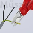 KNIPEX 95 05 155 SB villanyszerelő olló 160 mm