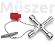 KNIPEX 00-11-03 kapcsolószekrény kulcs 76 mm