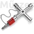 KNIPEX 00-11-03 kapcsolószekrény kulcs 76 mm