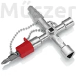 KNIPEX 00-11-04 Profi-Key kapcsolószekrény kulcs 89 mm