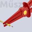 KNIPEX 98 62 02 szigetelő laposfogó, műanyag, 220 mm
