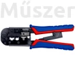 KNIPEX 97 51 10 Krimplelő fogó Western dugóhoz RJ11/12, RJ45