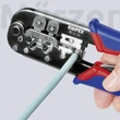 KNIPEX 97 51 10 Krimplelő fogó Western dugóhoz RJ11/12, RJ45