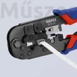 KNIPEX 97 51 10 Krimplelő fogó Western dugóhoz RJ11/12, RJ45