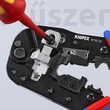 KNIPEX 97 51 13 Krimplelő fogó Western dugóhoz RJ45