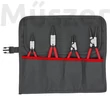 KNIPEX 00 19 56 V01 Seeger-gyűrű fogó készlet 4-részes 