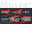 KNIPEX 00 20 01 V09 Seeger-gyűrű fogó készlet 4-részes, habosított tálcán