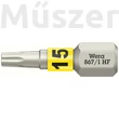 Wera 867/1 TORX HF Bit fej, csavartartós funkcióval, 15 x 25 mm