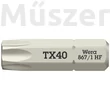 Wera 867/1 TORX HF Bit fej, csavartartós funkcióval, 40 x 25 mm