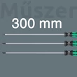 Wera 335/350/355/3 Kraftform Plus 300 mm csavarhúzó készlet, 3 db