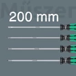 Wera 335/350/355/4 Kraftform Plus 200 mm csavarhúzó készlet, 4 db