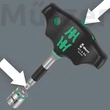 Wera Kraftform Kompakt 400 RA Set 2 racsnis T-nyelű csavarhúzó készlet dugókulcsokkal
