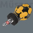 Wera 809/1 ESD Stubby marokcsavarhúzó markolat csavarbehajtó fejekhez, 1/4