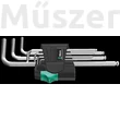 Wera 950/7 Hex-Plus 1 imbuszkulcs készlet, krómozott