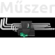 Wera 950/7 Hex-Plus Magnet 1 imbuszkulcs készlet mágneses funkcióval, krómozott