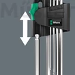 Wera 950/7 Hex-Plus Magnet 1 imbuszkulcs készlet mágneses funkcióval, krómozott